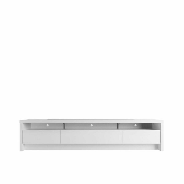 Designed To Furnish 85.43 in. Sylvan TV Stand with 3 Drawer White DE3063218